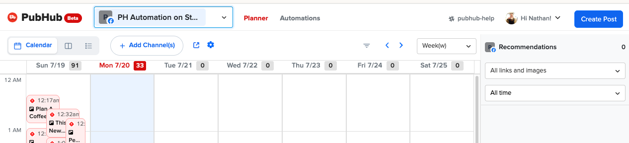 Rebuilt planner