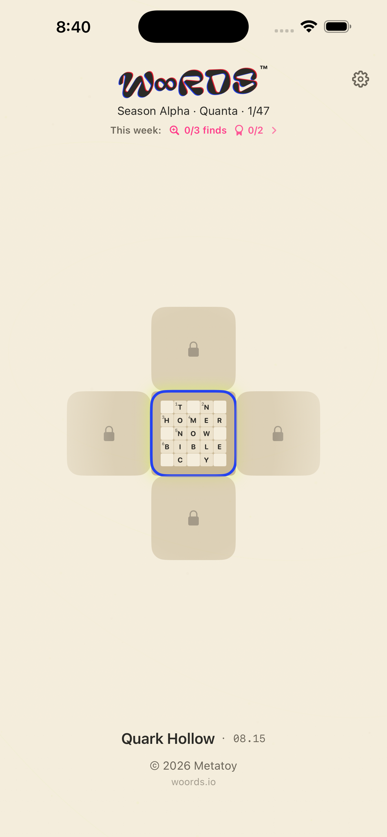 The infinite board as a navigable map.
